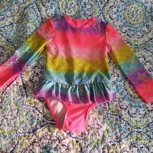 Mermaid Bathing Suit: 4T
